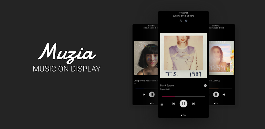 Muzia: Music on Display v1.3.7 MOD APK [Pro Unlocked]